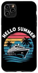 Coque pour iPhone 11 Pro Max Hello Summer Funny Student Teacher Last Day of School Cruise