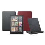 Kindle Colorsoft Signature Edition (32 GB) sans publicité, une housse en cuir Amazon Premium et une station de chargement sans fil Made for Amazon