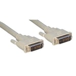 Câble DVI-I Mâle / DVI-I Mâle dual link (24+5) - 2 m - MCL - Ecran - Technologie Dual link