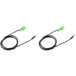 Tlily - 2X 6Pin Connecteur Vert StéréO 3.5 mm Jack Audio Aux-in MP3 Câble pour Jazz Fit 2002-2006