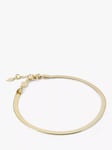 LARNAUTI Double Herringbone Chain Bracelet, Gold