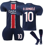 24-25 Paris Saint-Germain Barn Hemmaströja Nr 10 Ousmane Dembélé 28