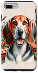 iPhone 7 Plus/8 Plus American English Coonhound Dog Halloween Watercolor Artwork Case