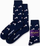 Badminton Socks For Him | Fun Socks Gift for Her | Happy Gift Socks Quirky Novelty Present for Dad | Socks for Mum (BADMINTON)