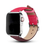 (viininpunainen jauhe) Starlight nahkaranneke Apple Watch 7 Band 6 Se 5 4 45mm 42mm Iwatch Series 3 2 44mm 40mm kellon rannekkeet 38mm 41mm - kellon rannekkeet