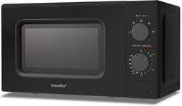 COMFEE' 700W 20L Black Microwave Oven With 5 Cooking Power Levels, Quick Defrost