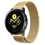 Samsung Galaxy Watch Active milanese klockarmband i rostfritt stål - Guld