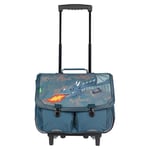 Tann's - Cartable à roulettes 38cm "Lenny" bleu - 11723