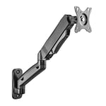 RICOO PC Monitor Wall Mount Height-Adjustable Gas Spring Swivelling Tilt for Screen 17-32 Inches Wall Mount S4611 Monitor Mount VESA 75 x 75 100 x 100 mm