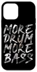 Coque pour iPhone 12 mini Plus de batterie Plus de basse DNB Jungle Music Grey Camo Drum and Bass