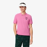 Lacoste Polo Golf classic fit en Piqué protection UV Taille XXL Rose