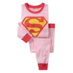 Superhjälte Pyjamas Barn Pojkar Sovkläder Nattkläder Pyjamas Set Outfit Pjs Pink Superman 3Years