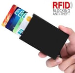 Korthållare med RFID Skydd Pop-Up 5 Kort Svart