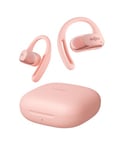 SHOKZ OpenFit Air Open-Ear Headphones, True Wireless Bluetooth Earphones with Microphone, Earbuds with Air Earhook, Fast Charging, 28h Playtime, IP54 Waterproof for Workout - Pink