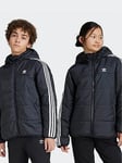 adidas Originals Older Unisex Padded Jacket - Black, Black, Size 9-10 Years