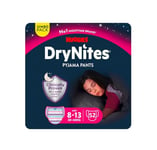 Huggies DryNites, Night Time Pants for Girls - Sizes 8-13 Years (52 Pants) - Teen Pyjama Pants to Manage Bed Wetting - Discrete Designs