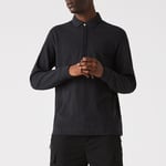 Lacoste Mens Regular Fit Paris Stretch Piqué Polo Shirt in Black material_cotton - Size X-Small