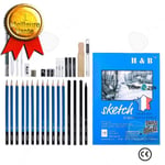 CONFO® Art Ritset 33 delar Skiss Penns Set Ritskisser Professionell studentkonst brevpappersset