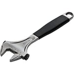 Bahco 9572C Adjustable Wrench with Side Nut Operating System, Silver/Black, 10-Inch, 27 mm