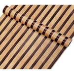 Papier peint effet bois Beige Marron 0.45x10M panneaux en bois 3D au look moderne