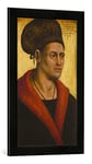 Kunst für Alle 'Image encadrée par Jan Polack Duc Sigismond de Bayern de Munich, 1439–1501, d'art dans Le Cadre de Haute qualité Photos Fait Main, 40 x 60 cm, Noir Mat