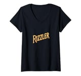 Womens The Rizzler, Pickup Artist - Luxury Logo V-Neck T-Shirt