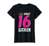 Womens 16th Birthday Gift Girl Finally 16 Sweet Sixteen T-Shirt