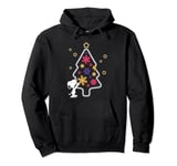 Peanuts Christmas Snoopy Woodstock Xmas Tree Glow Pullover Hoodie