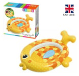 140cm Reusable Inflatable Goldfish Baby Kids Paddling Ring Pool Beach Fun Toy Uk