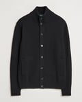 Zanone Virgin Merino Wool Chioto Cardigan Black