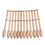 Lot de 12 Bobines de Dentelle en Bois, Artisanat Artisanal Français Antique, Outils de Bricolage Durables et Pratiques pour Pulls, Chapeaux, écharpes, Gants, Chaussettes,