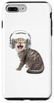 iPhone 7 Plus/8 Plus Singing funny cat in headphones listening music Case