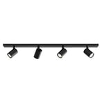 Astro Ascoli Four Bar Indoor Spotlight (Matt Black), GU10 Lamp, Designed in Britain - 1286084 - 3 Years Guarantee