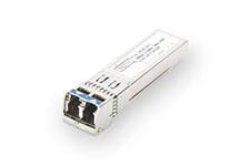 DIGITUS Module SFP+ - 10 Gbit/s - Compatible HP & HP Aruba - Mini GBIC - pour câble à fibre optique monomode - LC duplex - longueur d'onde 1310 nm - portée 10 km - Plug & Play