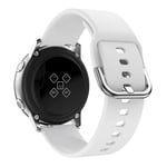 Samsung Galaxy Watch Active 20mm korvaava ranneke - Valkoinen