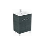 Tempo Meuble sur pieds 60 x 44 x 74 cm lavabo-plan, Chêne grisé (E3239SG) - Ideal Standard