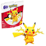 MEGA Pokémon Building Toys Set Build & Show Pikachu with 211 Pieces, Articulated and Poseable, 4 Inches Tall, for Kids, GMD31