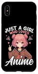 Coque pour iPhone XS Max Just a Girl Who Loves Anime Merch Afro-Américain Afro