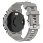 Garmin Forerunner 955 / 255 / 745 / 945 / 935 / instinct 2 osv. Silikone armbånd, 22mm - Grå