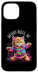 iPhone 15 Desert Hills Arizona Dancing Cat Colorful Cute Kitty Design Case