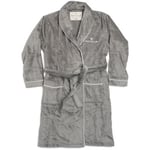 Rayville Paul Bathrobe Solid Grå bomull Large Herr