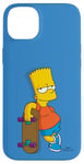 Coque pour iPhone 14 Plus The Simpsons Bart Simpson Bleu ciel