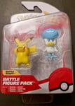 Pokemon Battle Pack Pikachu + Quaxly Battle Figures New/Sealed **Free UK Post**