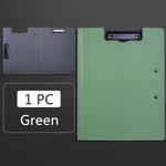 A4 filmapp Urklipp Skrivblock Memo Clipboard Dubbel Cli Green One Size