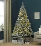 Habitat 7ft Snow Covered Christmas Tree - Green