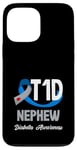 Coque pour iPhone 13 Pro Max Sensibilisation au diabète de type 1 T1D Neveu