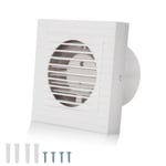 Clanmacy  Ventilateur de salle de bain 10cm Purgeur pour radiateur Avec déflecteur de retour -Ventilateur mural VMC - ACCESSOIRE