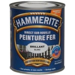 Peinture hammerite fer brillant laqué 0.75 L - noir