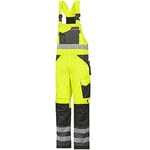 Snickers 1136674084 Size 84 Class 2 "High-Vis" Bib and Brace Trousers - Yellow/Muted Black