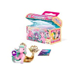 GALUPY Mermaid - Figurine Licorne avec Queue de sirène et Cristal Swarovski, Jouet Licorne à Collectionner, 1 Figurine mi-Licorne mi-sirène dans Un Coffre au trésor